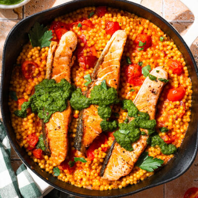 Μεσογειακός Σολωμός με Κουσκούς