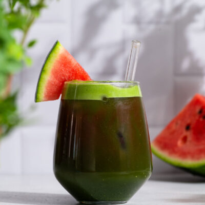 Matcha με Χυμό Καρπουζιού