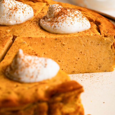 Πρωτεϊνικό Κεκάκι Γιαουρτιού Pumpkin Pie (53 γρ. πρωτεΐνης όλο)