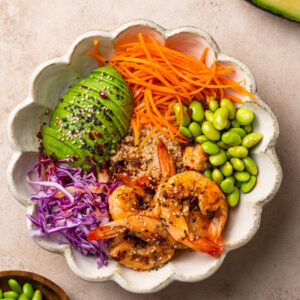 Ιαπωνικό Μπολ με Γαρίδες, Edamame, Αβοκάντο και Κινόα