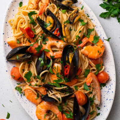 Γαριδομυδομακαρονάδα