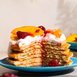 Πρωτεϊνικά Pancakes με Cottage Cheese & Βρώμη